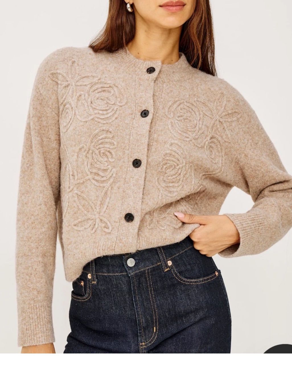Rails Coralee Cardigan Sweater In Sand Tan